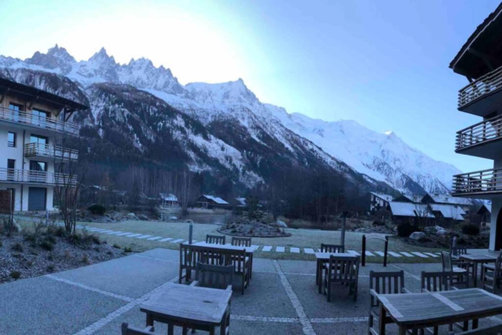 Chic Appart 6 Pers Dans Residence Luxueuse "La Cordee" Wellness Gym Piscine Ouvert Et Teletravail Chamonix Exterior photo