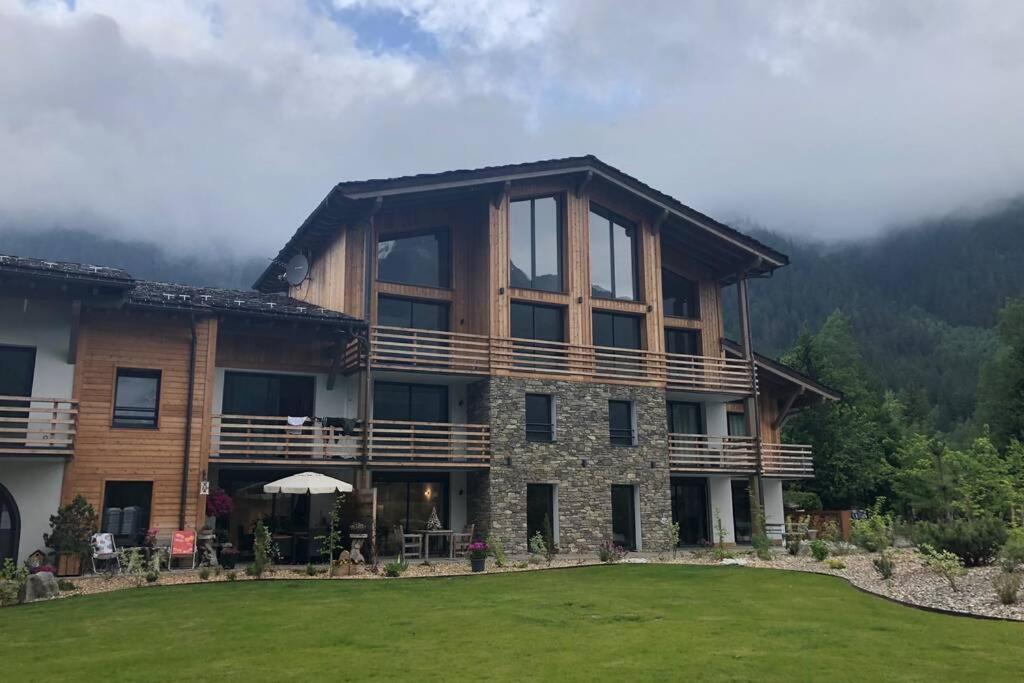 Chic Appart 6 Pers Dans Residence Luxueuse "La Cordee" Wellness Gym Piscine Ouvert Et Teletravail Chamonix Exterior photo